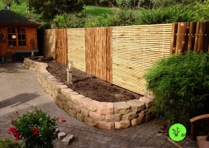 inspirace bambusový plot